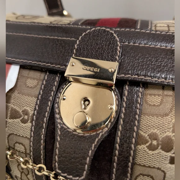 Gucci Boston Treasure Bag in Horsebit Canvas - Picture 4 of 16